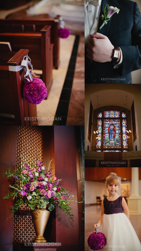 Enchanted Florist, Purple Wedding, Kristyn Hogan Photography